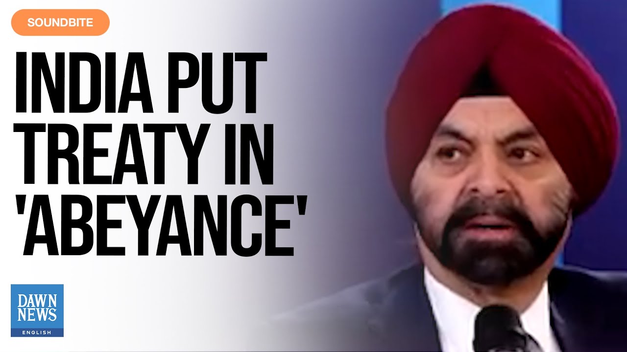 Ajay Banga Clarifies World Bank Role in Indus Water Treaty Dispute | Dawn News English