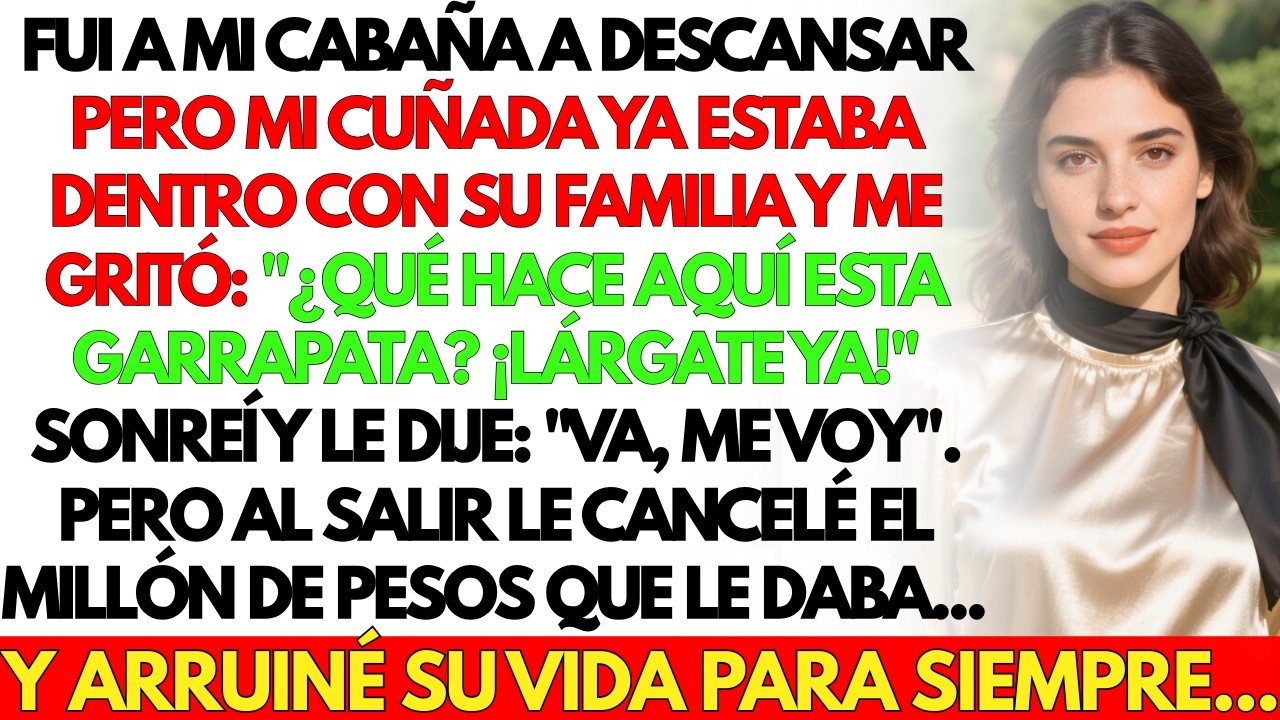 ¿Qué hace esta garrapata aquí? ¡Lárgate! Gritó mi cuñada. Sonreí y dije: Va... | Reddit Dramático