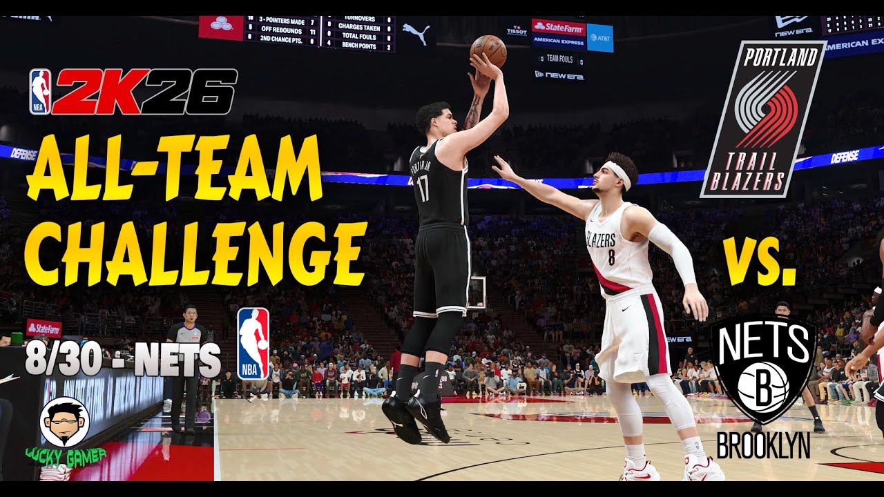NBA 2K26 All-Team Challenge | NETS | Nothing But Nets: Brooklyn Silences the Crowd in Portland