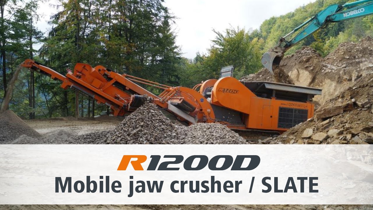 Rockster Jaw Crusher R1200 with screenbox Shale/ Backenbrecher mit Siebbox R1200 Schiefer
