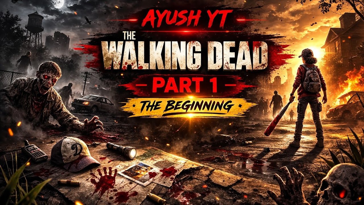 The Walking Dead Part 1 | Zombie Apocalypse Begins 😱 #story mode  #thewalkingdead #part1 #AyushYT