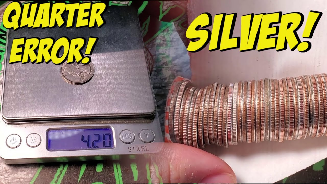 $2,500 QUARTER HUNT! COIN ROLL HUNTING QUARTERS! (ERROR AND SILVER FOUND!)