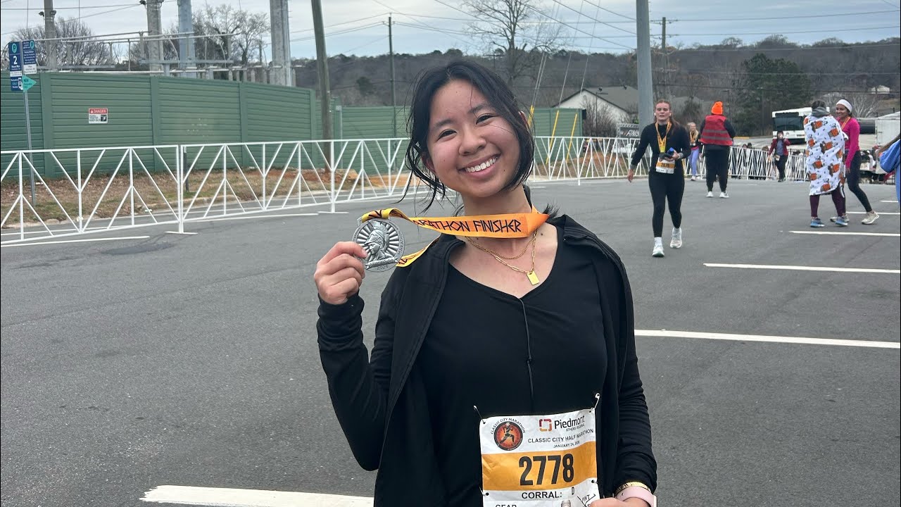 1/24/2026: first half-marathon!!