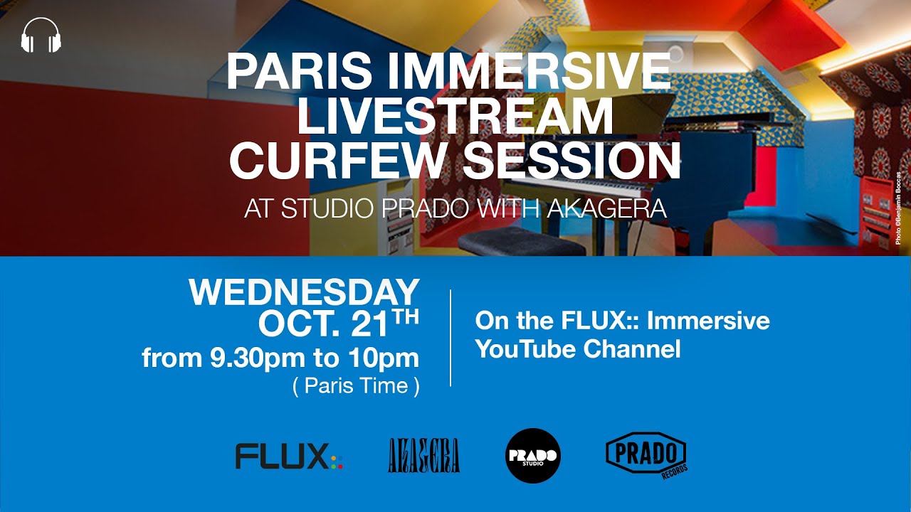 🎧 PARIS IMMERSIVE LIVESTREAM - CURFEW SESSION at STUDIO PRADO with AKAGERA 🎧