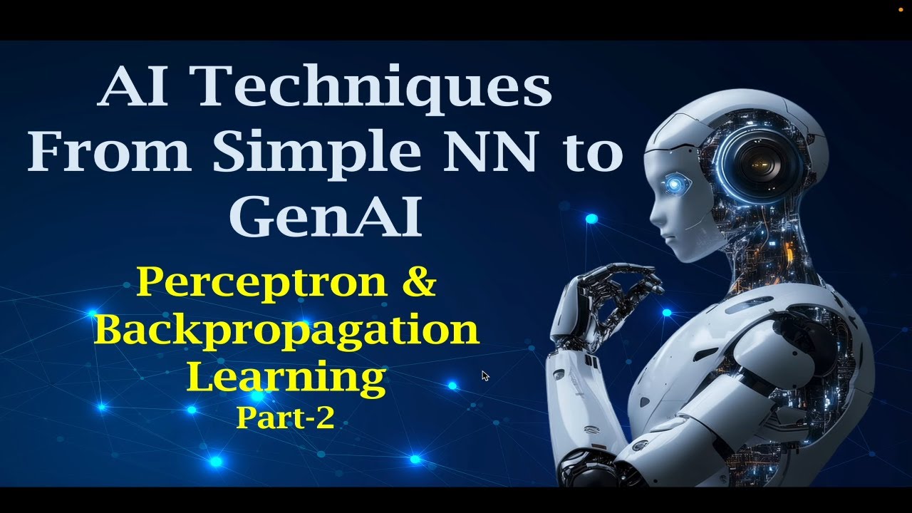 Perceptron & Backpropagation Explained Simply | From Simple Neural Networks 2 Generative AI | Part 2