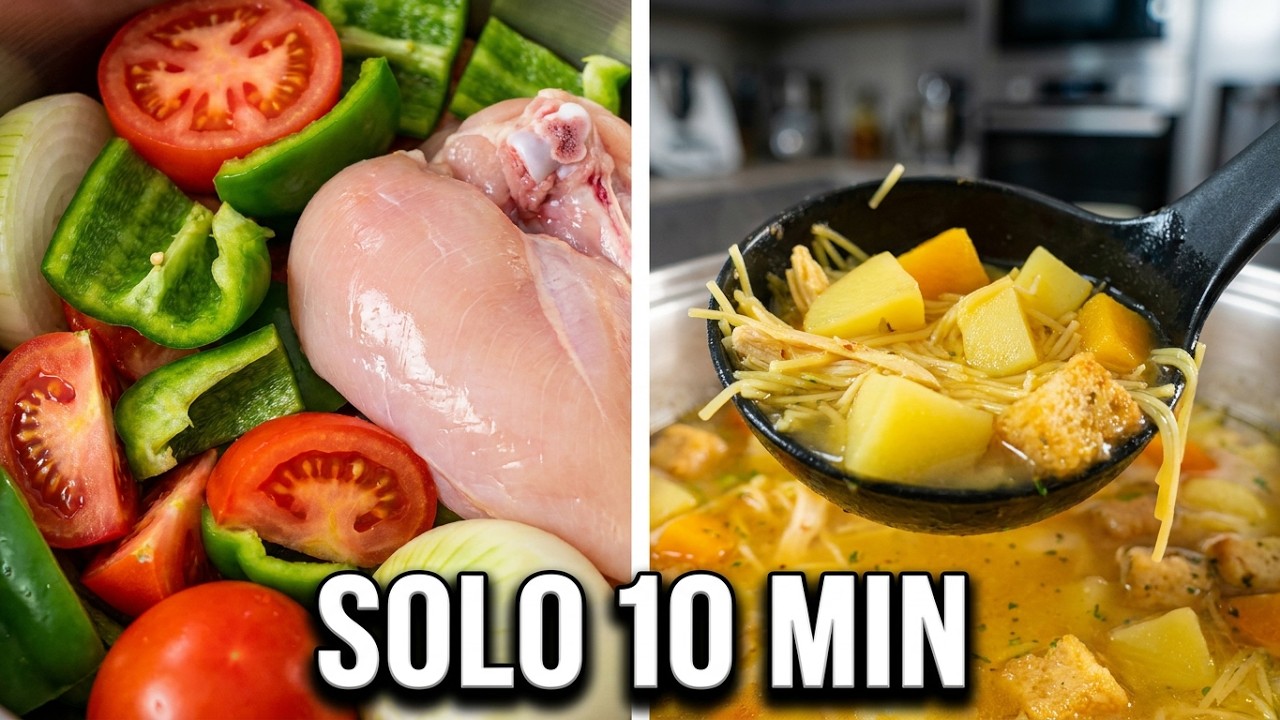 Sopa de Pollo con Verduras: Nutrición y Calidez en Cada Cucharada