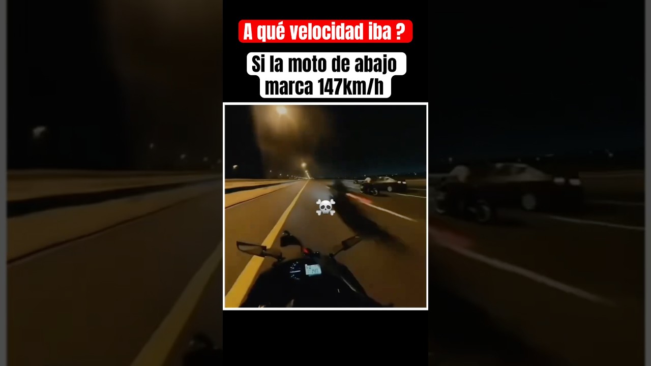 A qu&eacute; velocidad iba esa moto ? #moto #motos #velocidad #persecucion