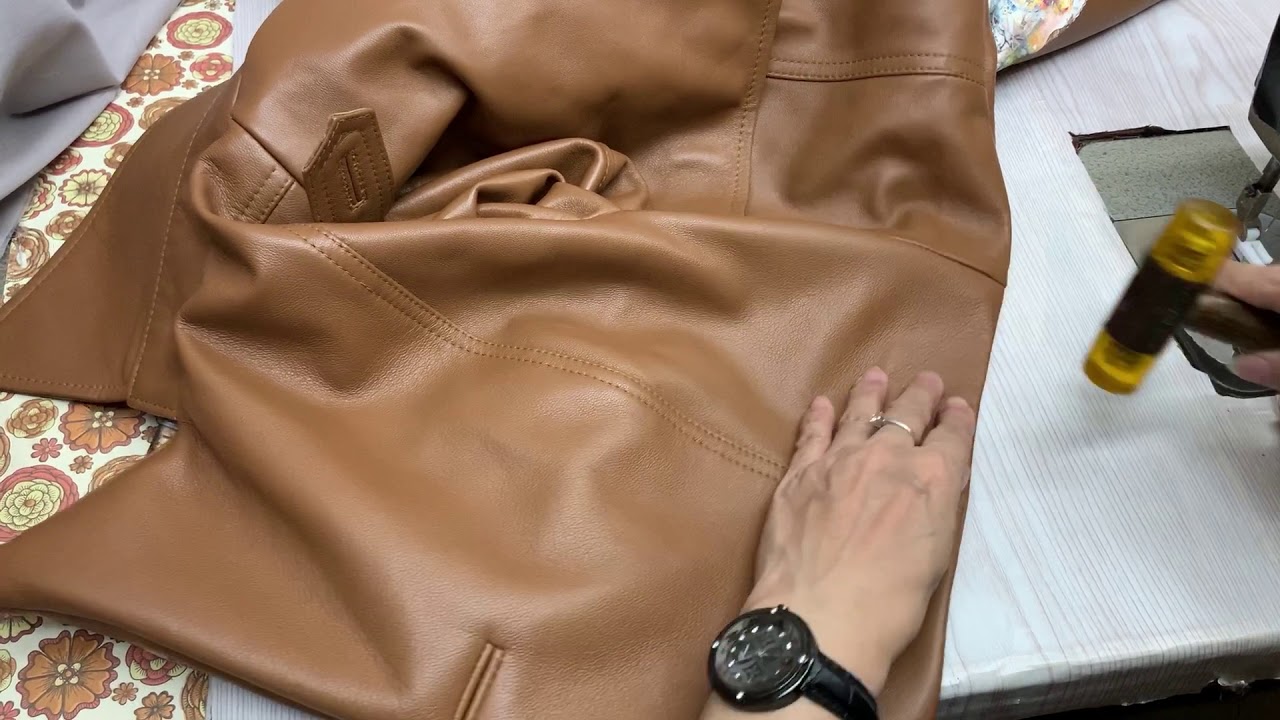 Ep.6 Pt.2【車縫-上身皮褸】如何製作皮衣【Sewing Leather Jacket】How To Make a Multiway Detachable Leather Trench Coat