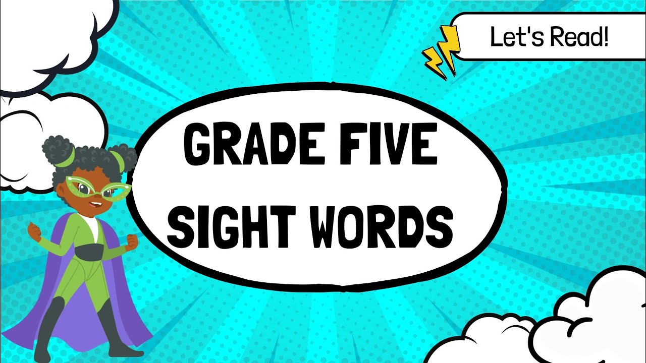 Grade Five Sight Words | Practice Reading | Sight Words for Fifth Grade | Reading Drill