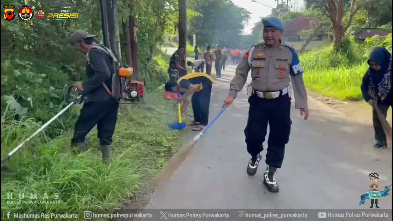 Kegiatan Korve Serentak Polda Jawa Barat - Polsek Purwakarta Kota