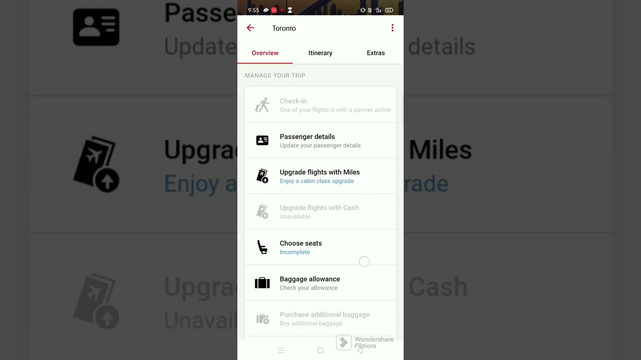 How to choose a seat in an Emirates with its app