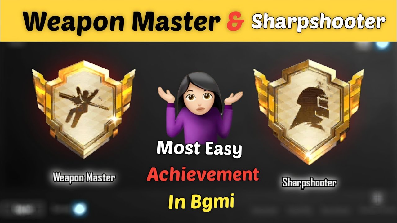 How To Complete SHARPSHOOTER & WEAPON MASTER || Achievement In Bgmi Pubg