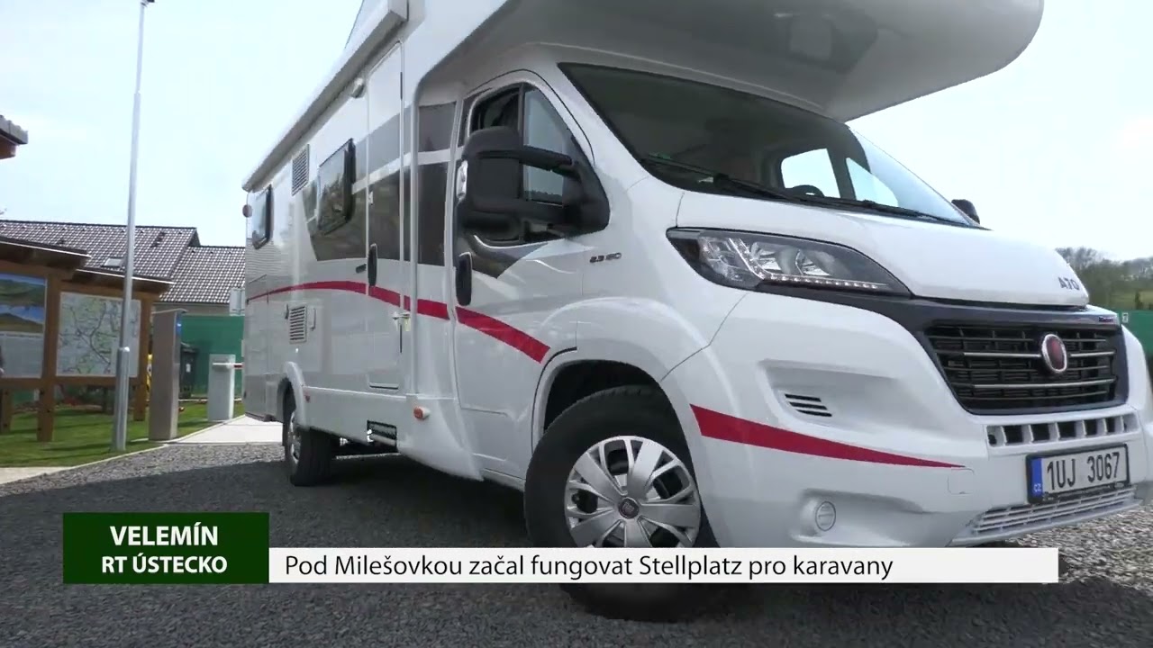VELEMÍN: Pod Milešovkou začal fungovat Stellplatz pro karavany