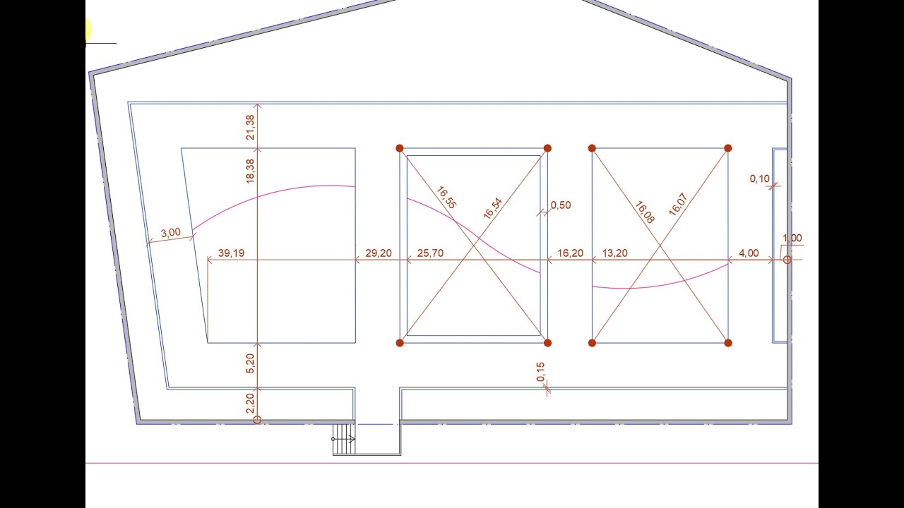 AutoCAD, Jardín 06, acotar para cinta corrida