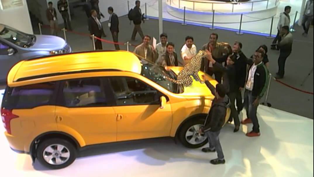 Mahindra XUV500 Augmented Reality at Auto Expo 2012