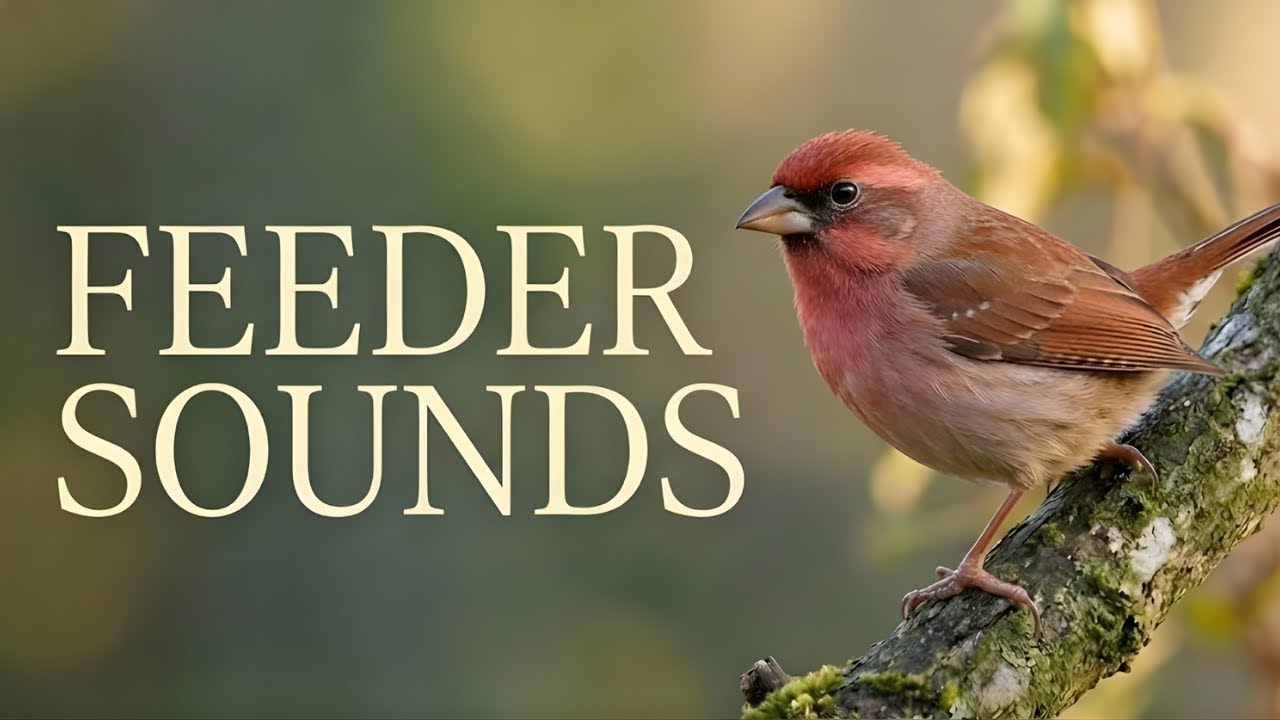 Relaxing Garden ASMR • Feeder Bird Sounds