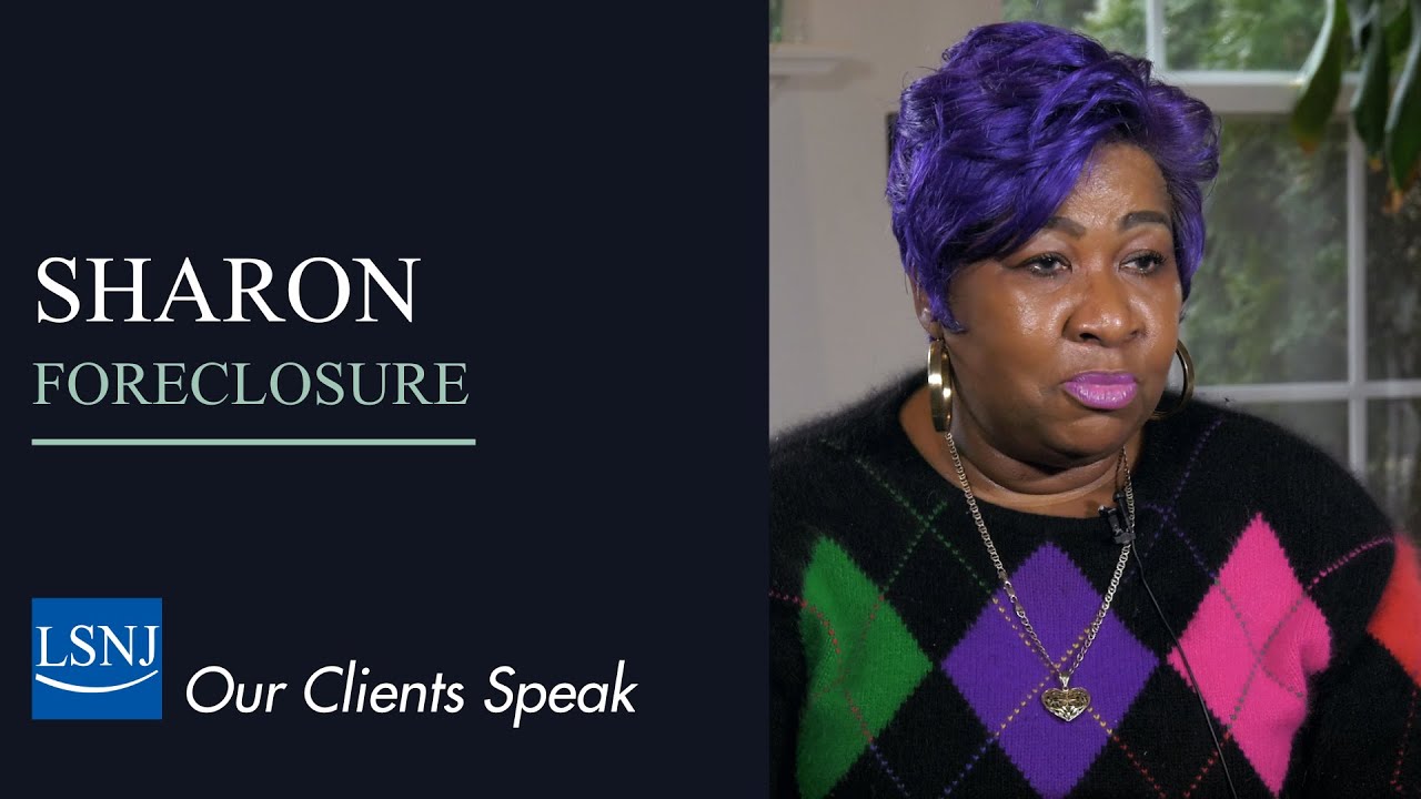 Sharon - Legal Services helps client save her home