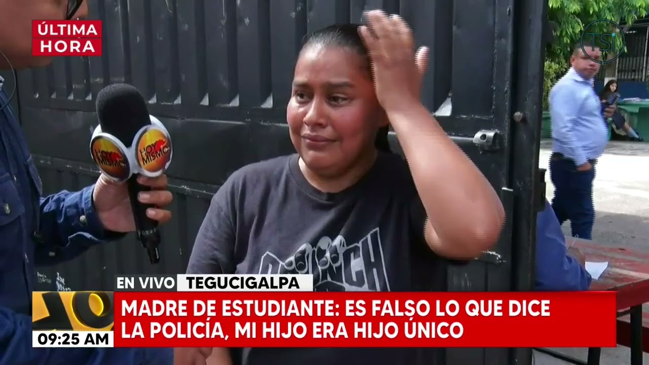 Familiares de estudiante fallecido realizan plantón frente al Inst. España Jesús Milla Selva