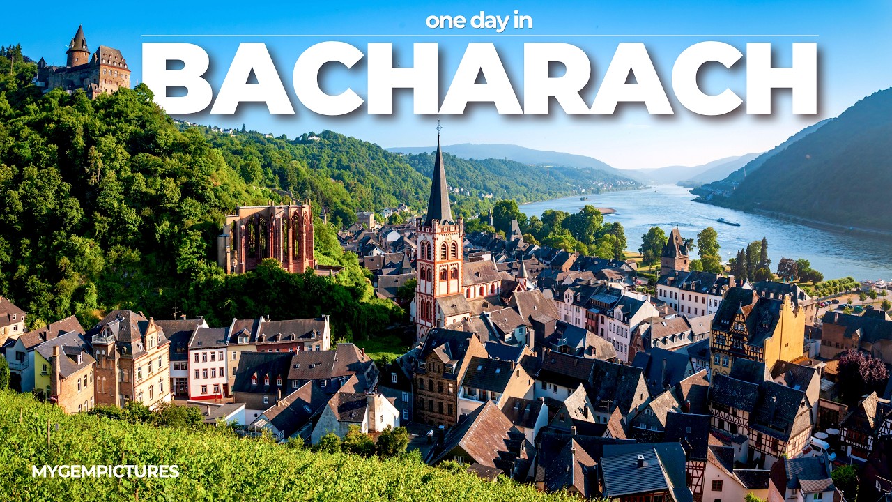ONE DAY IN BACHARACH (GERMANY) | 4K 60FPS | A picturesque German old town on the river rhine
