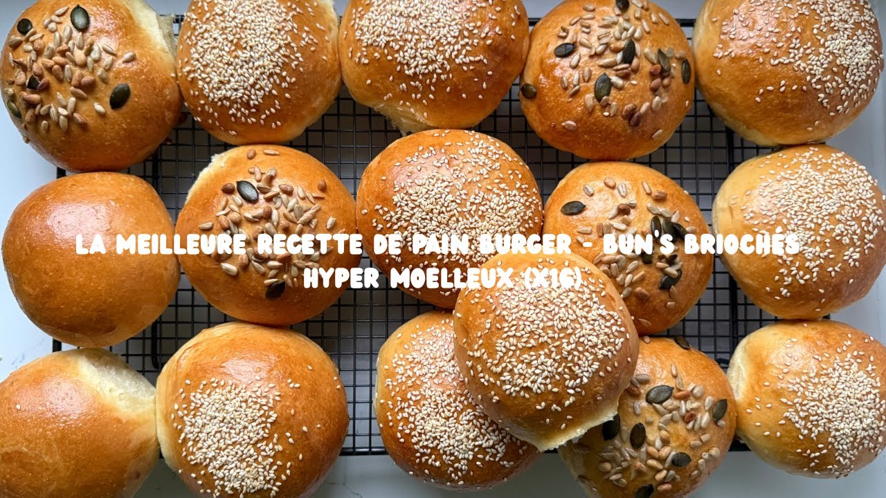 La meilleure recette de pains burgers - Bun’s briochés 100% maison | Toutes les astuces de À à Z 