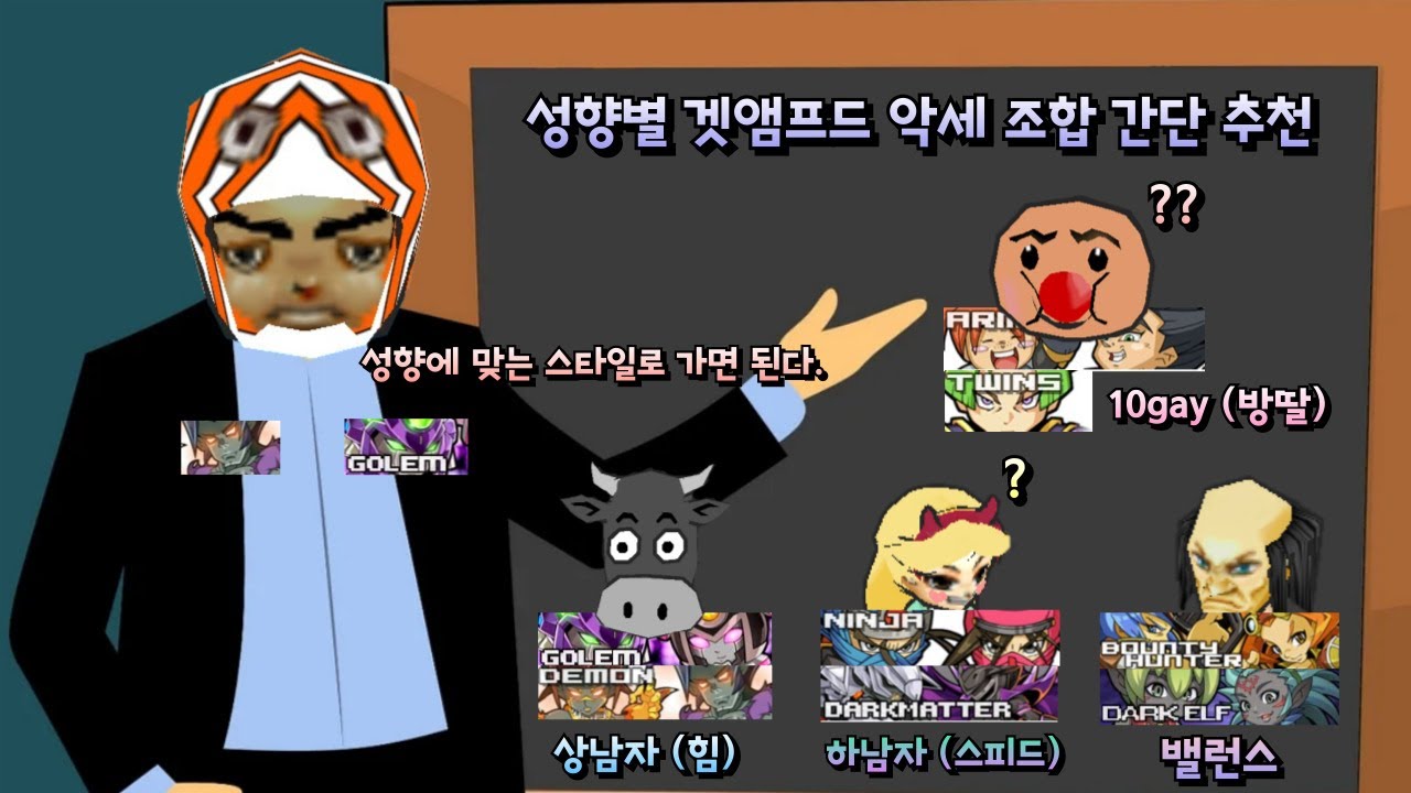 사나이의 성향별 겟앰 악세사리 조합 간단 추천