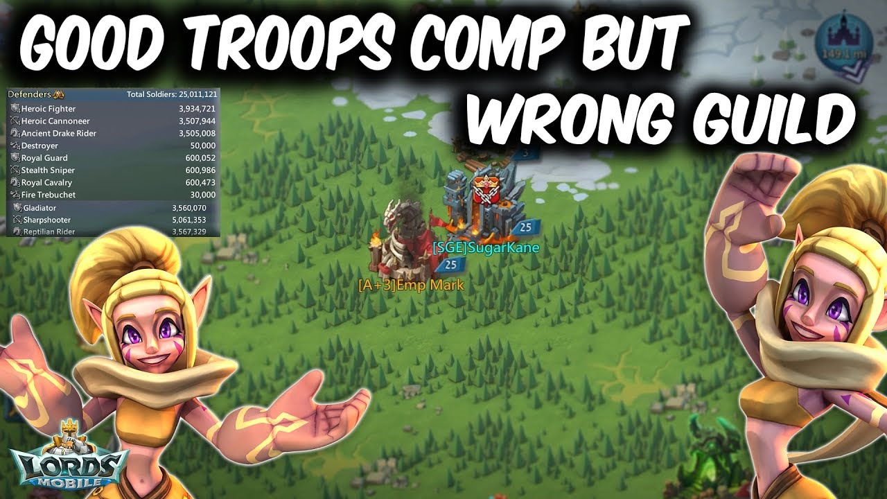 Good Troops Comp for 1 Billion Might But Wrong Guild - Lords Mobile