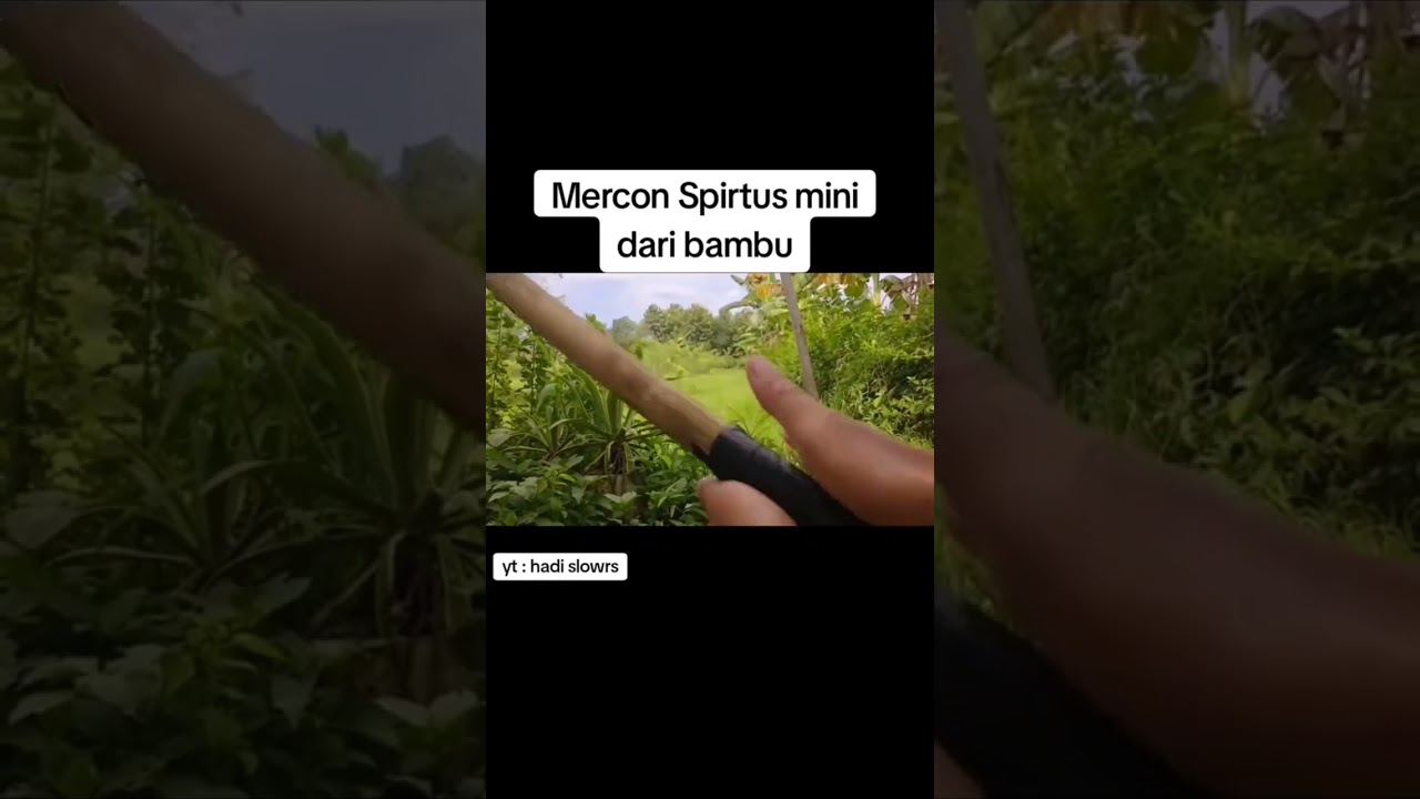 Mercon spirtus dari bambu #shorts