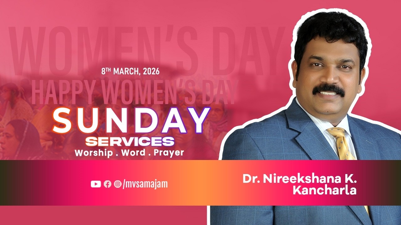 Sunday Service 2026 Live | 08-03-2026 | Maranatha Visvasa Samajam, Hyderabad