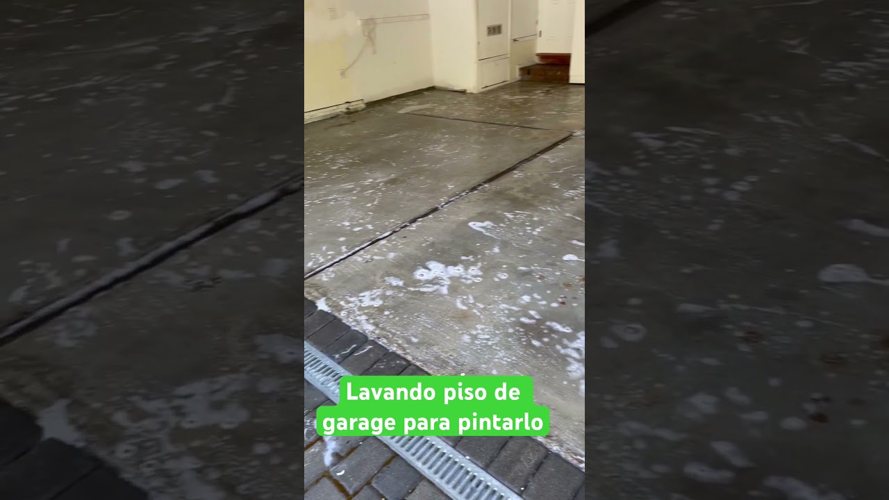 C&oacute;mo lavar piso de garage para pintarlo