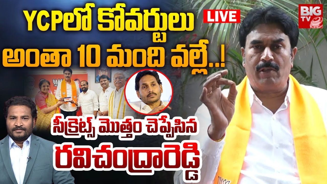 Kanumuri Ravi Chandra Reddy Exclusive Interview: YCPలో కోవర్టులు ..అంతా 10 మంది వల్లే..! | BIG TV