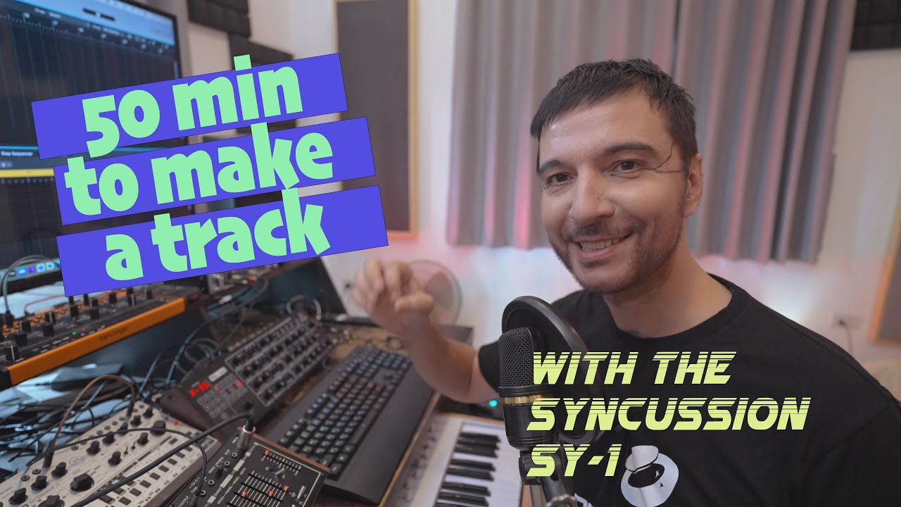 50min to make a techno track with the Syncussion SY-1 and Logic Pro