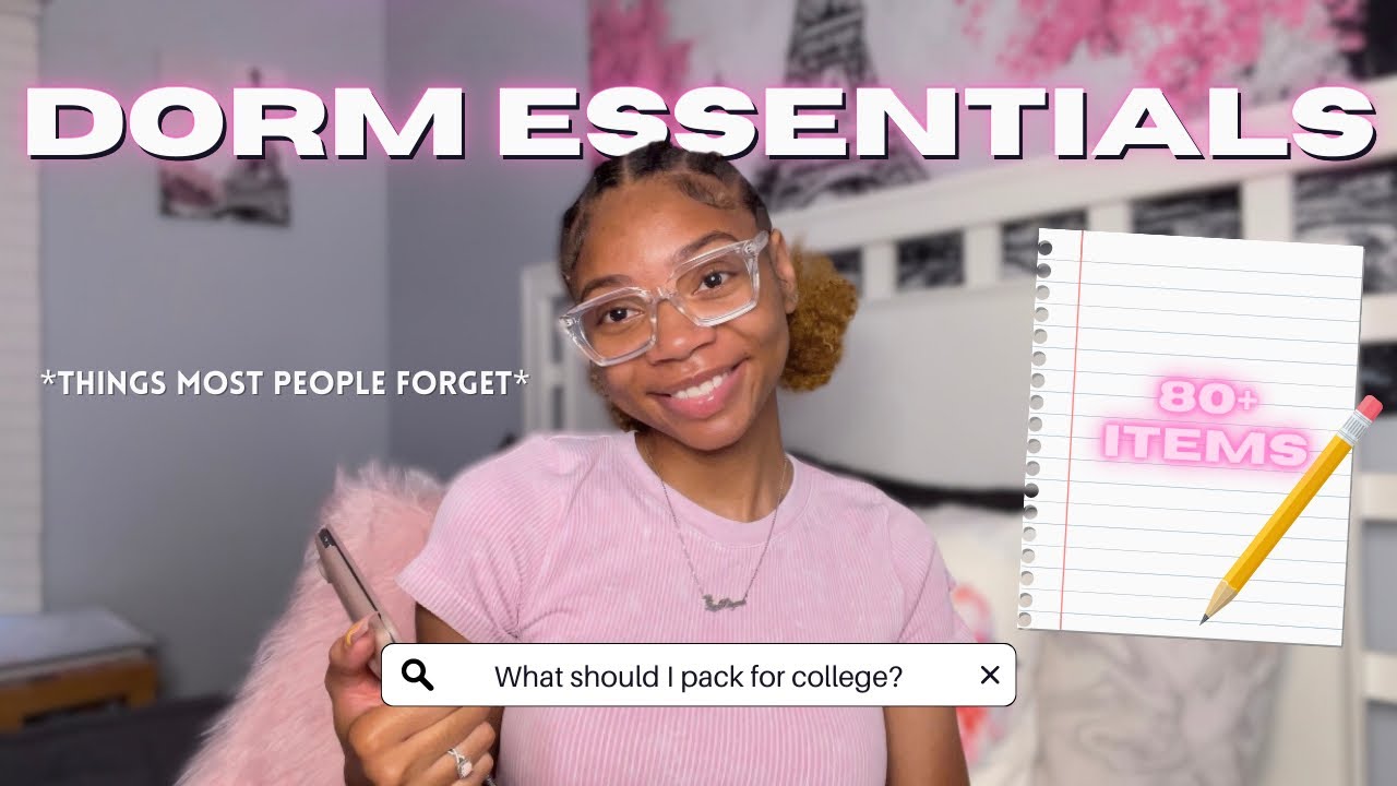 WHAT YOU NEED TO BRING TO COLLEGE ♡ | Dorm Essentials, Packing List, & Advice