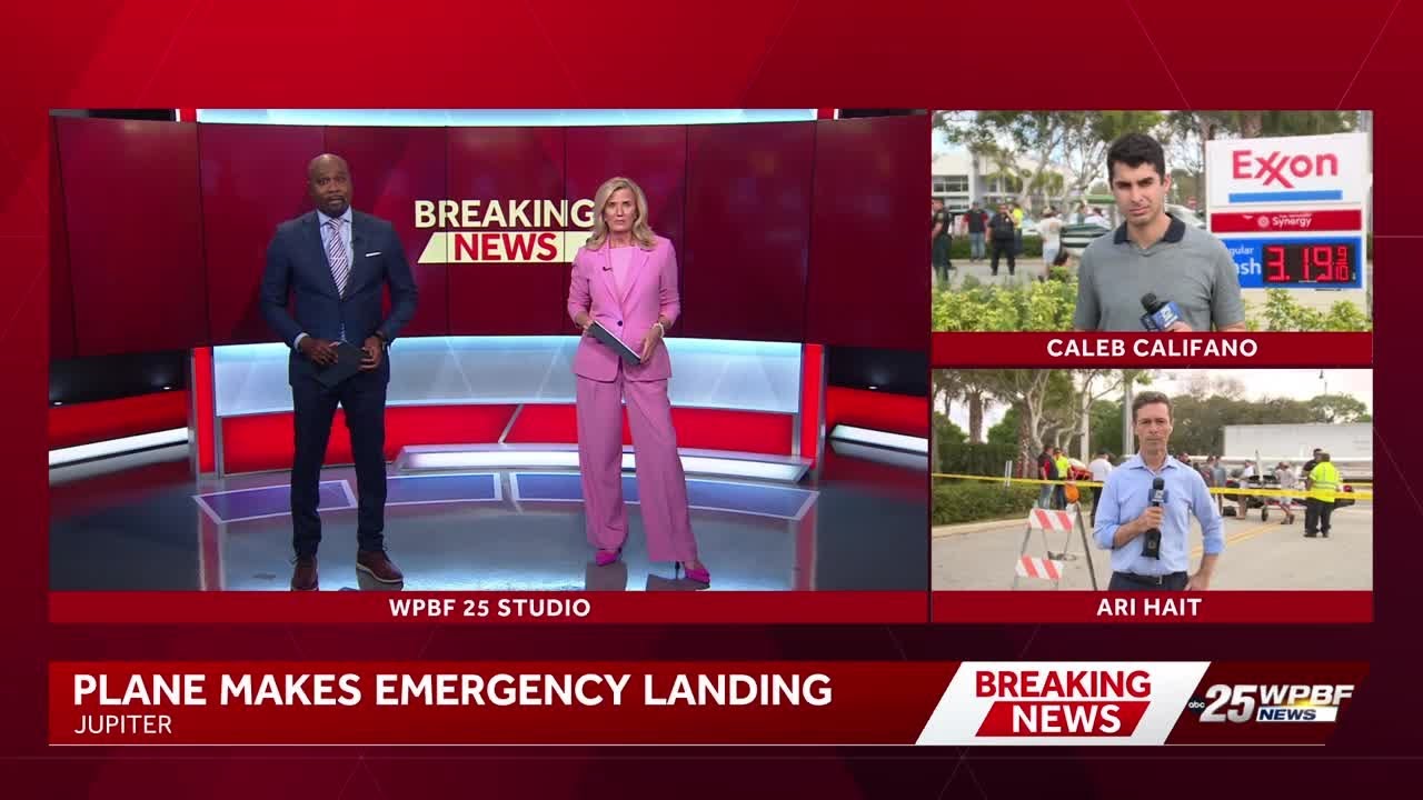 Pilot makes emergency landing on Indiantown Road in Jupiter