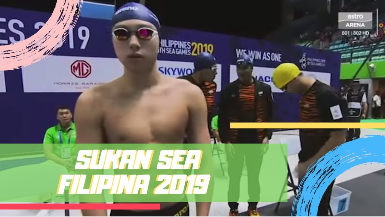 GANGSA Renang 4x200 Meter Gaya Bebas Berganti-Ganti | Sukan SEA 2019 | Astro Arena