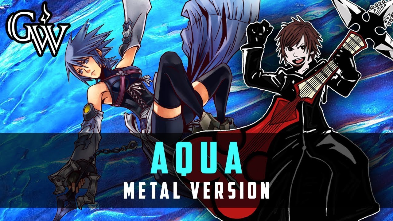 KINGDOM HEARTS METAL ► Aqua's Theme | Guitar Cover