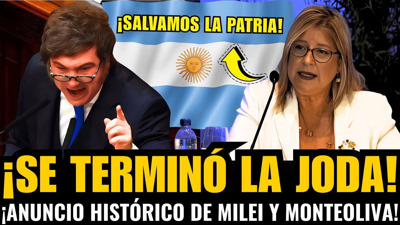 ¡MONTEOLIVA y MILEI HICIERON ANUNCIO HISTÓRICO en MATERIA de SEGURIDAD NACIONAL!