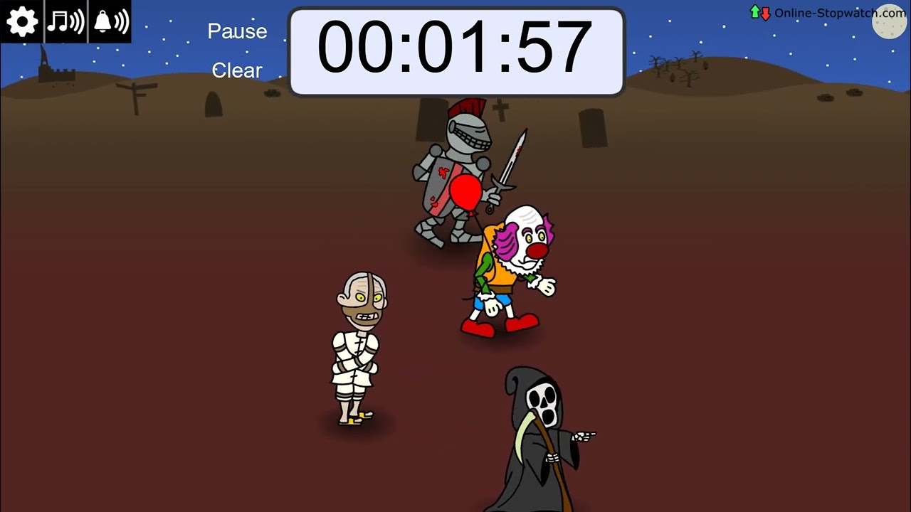 4 Minute Halloween Race Timer