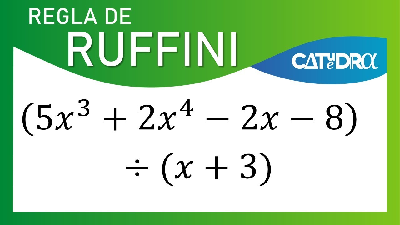 REGLA DE RUFFINI