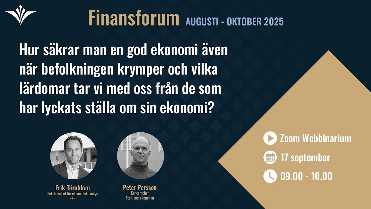 Hur säkrar man en god ekonomi även när befolkningen krymper
