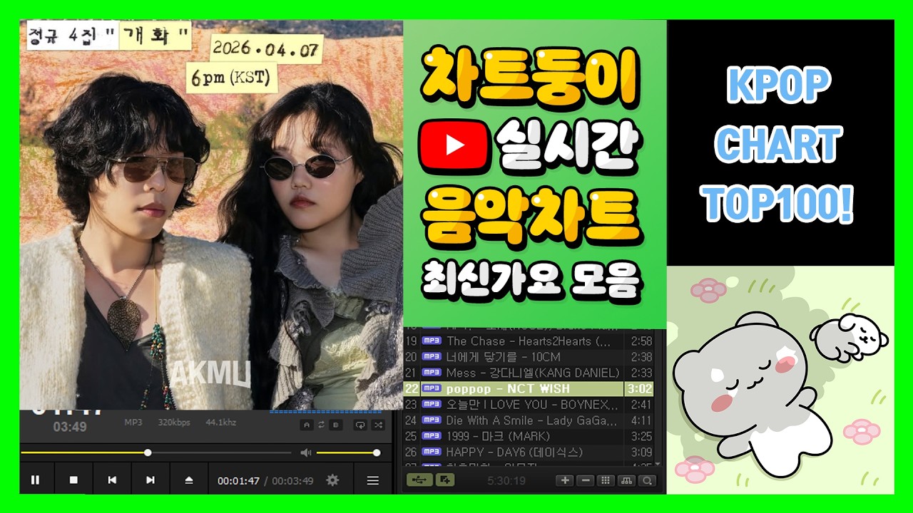 [최신가요 실시간 인기차트] 2026년 4월 14일 3주차, 멜론차트 X, 노래모음 KPOP 플레이리스트 멜론 종합차트