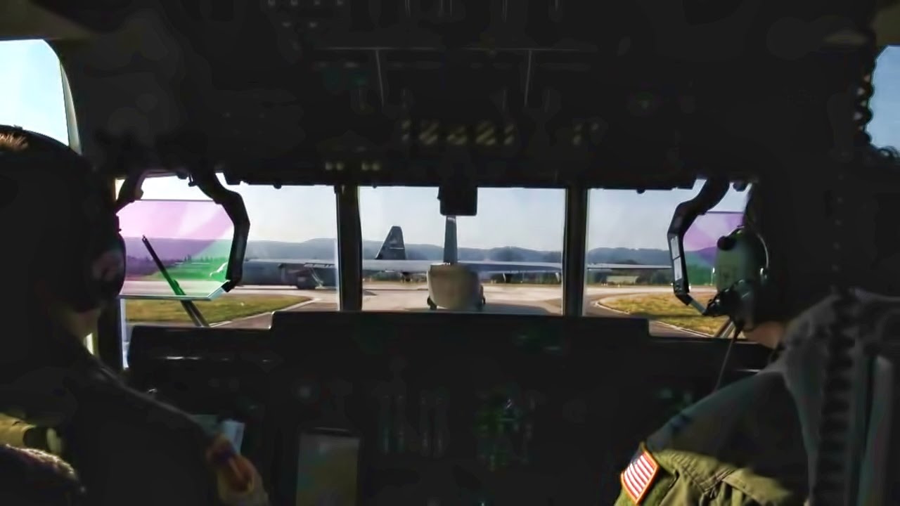 C-130J Super Hercules Swift Response Takeoff • Cockpit View