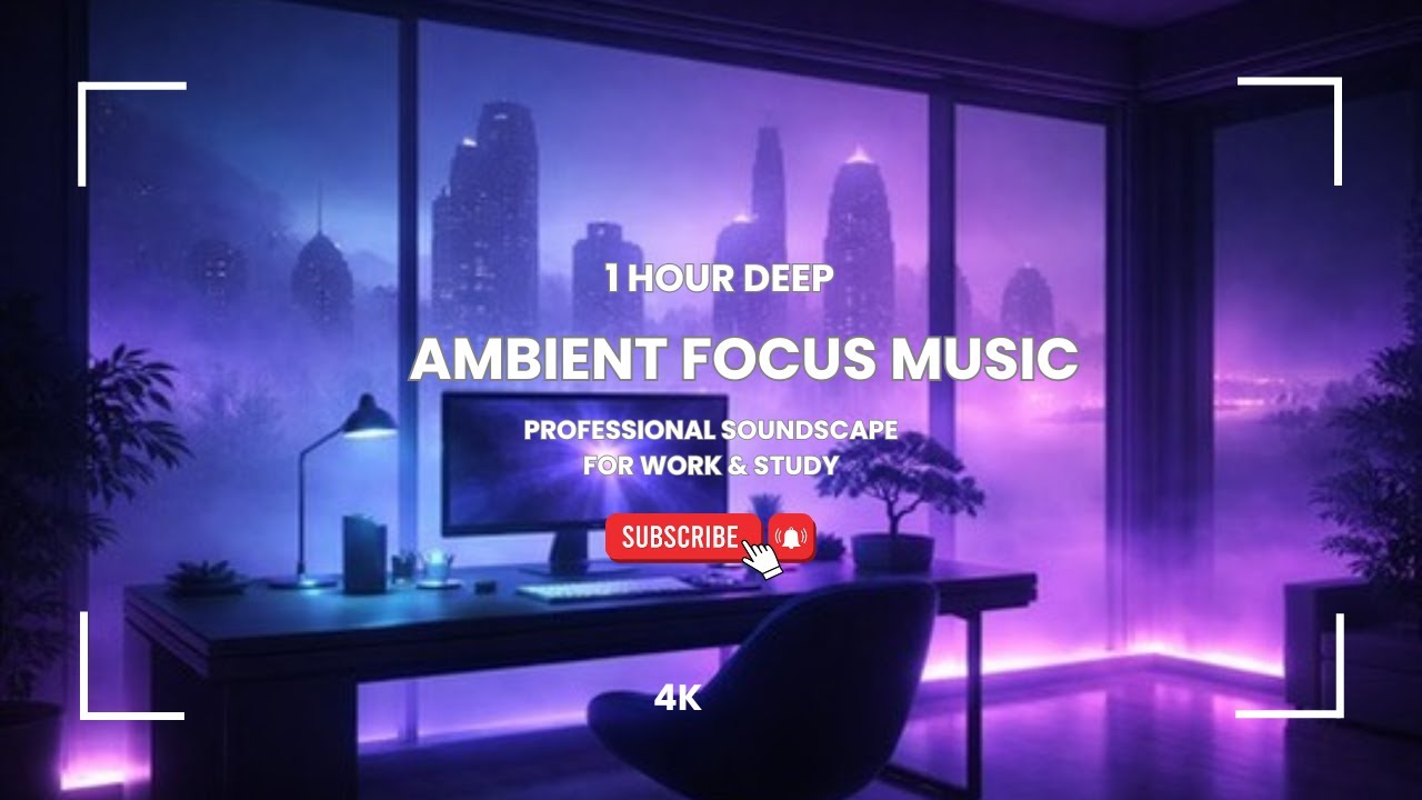 1 HOUR DEEP AMBIENT FOCUS MUSIC - PROFESSIONAL SOUNDSCAPE FOR WORK & STUDY