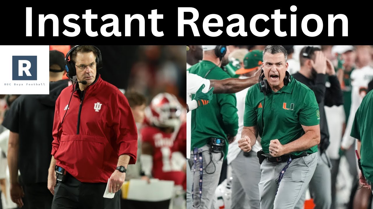Indiana vs Miami REACTION | Hoosiers On Top | What Is Next For The Canes?