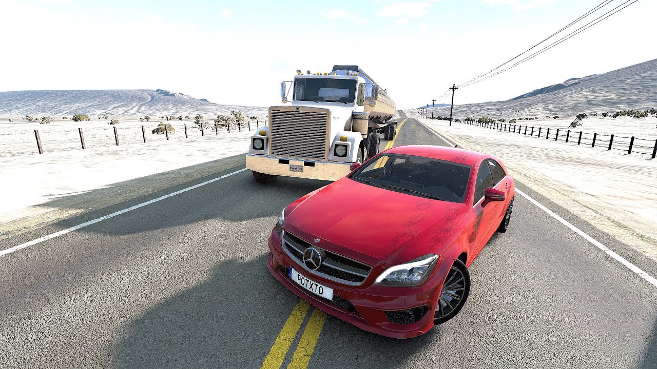 Realistic Car and Truck Crashes (06) - BeamNG Drive