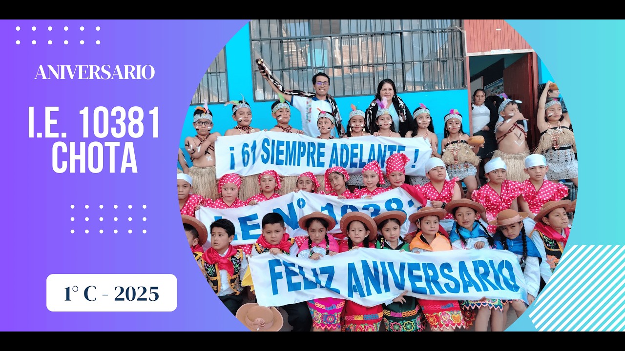 🟦MIX DE DANZAS PERUANAS // 💃 I.E. 10381 – 1º “C” 🕺// Aniversario Institucional 2025 🟦