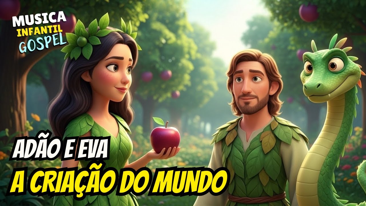 Descubra Como Deus Criou o Mundo em 7 Dias | Música Infantil Bíblica |Adão e Eva: A Criação do Mundo
