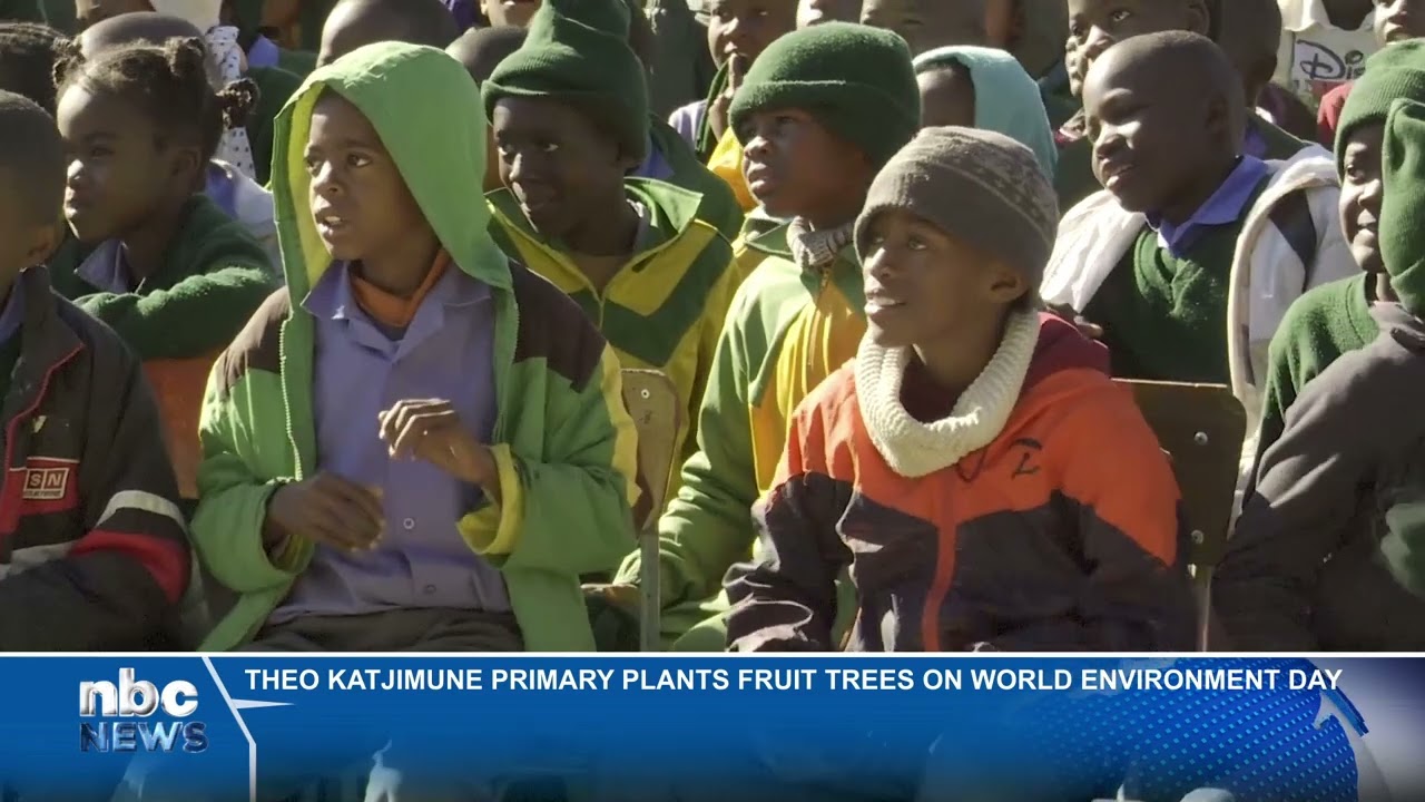 Theo Katjimune Primary plants fruit trees on World Environment Day - nbc