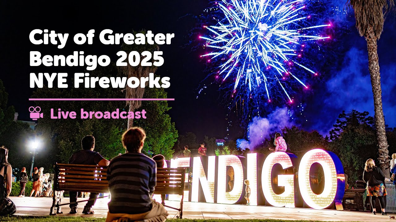 City of Greater Bendigo 2025 NYE Fireworks - Full Version 9.15pm