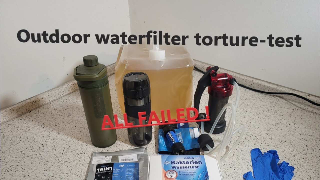 Outdoor water filters #3 - presenting results of torture test