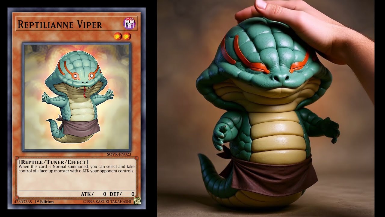 Yugioh monsters - Reptilianne - AI Generated